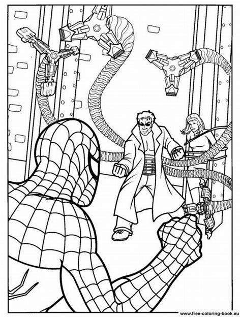 coloring pages spiderman page  printable coloring pages