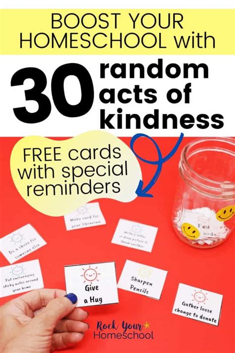 random acts  kindness  boost  homeschool rock