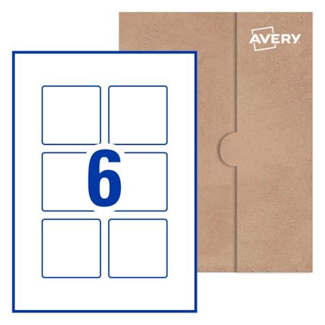 avery square label template labels