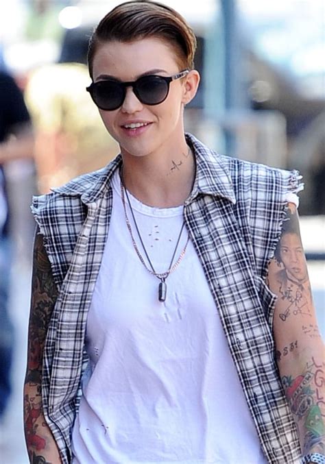Ruby Rose Talks Sex Surgery In Red Buscemi Wedge Sneakers