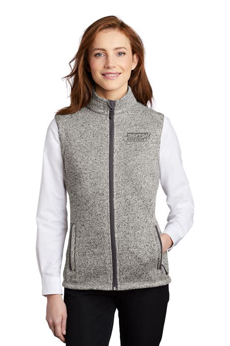 womens sweater fleece vest