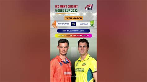 Icc Mens Cricket World Cup 2023 Australia Vs Netherlands 24th Match