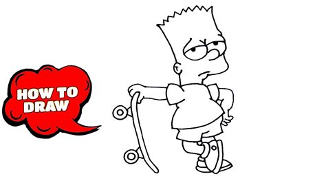 How To Draw Bart Simpson Step By Step Easy Bart Simpson Drawing