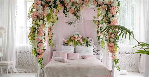 wedding first night romantic bedroom decoration ideas