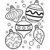 Christmas Coloring Printable Ornaments Pages Color Ornament Google sketch template