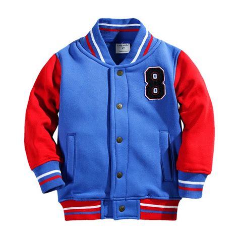 cotton baseball jacket kids  boysgirls outerwearcoats winter jackets  girl  buttons