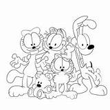 Garfield Arbuckle sketch template