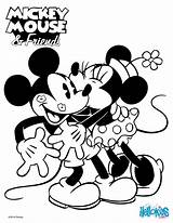 Mickey Mouse Coloring Minnie Pages Kisses Hellokids Color Disney Print Kids sketch template