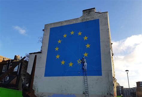 banksy brexit mural  dover priced  million