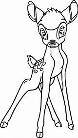 Coloring Pages Bambi Staring Wecoloringpage sketch template