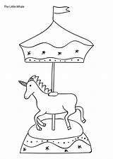 Merry Colouring Unicorn sketch template