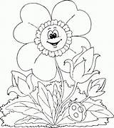 Coloring Pages Flower Spring Flowers Mothers Color Kids Colorear Mother Flores Cartoon Para Colouring Dibujos Naturaleza Book Printable La Welcome sketch template