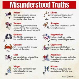 misunderstood truths   zodiac signs zodiac memes