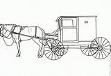 Coloring Horse Buggy Pages Machinery Printfree sketch template