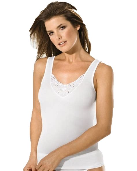 5 Piece Undershirt Set Women Colour White Size 38 52