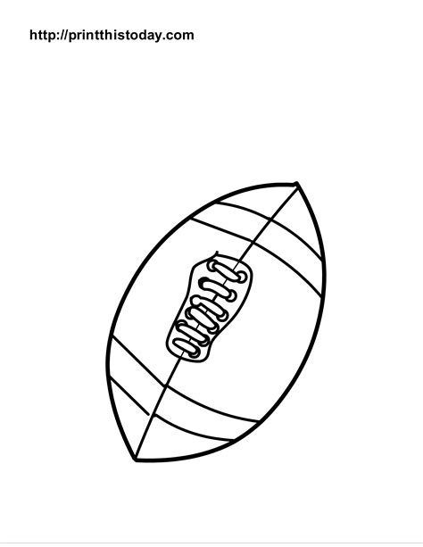 football templates coloring pages