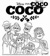 Coco Bluey sketch template