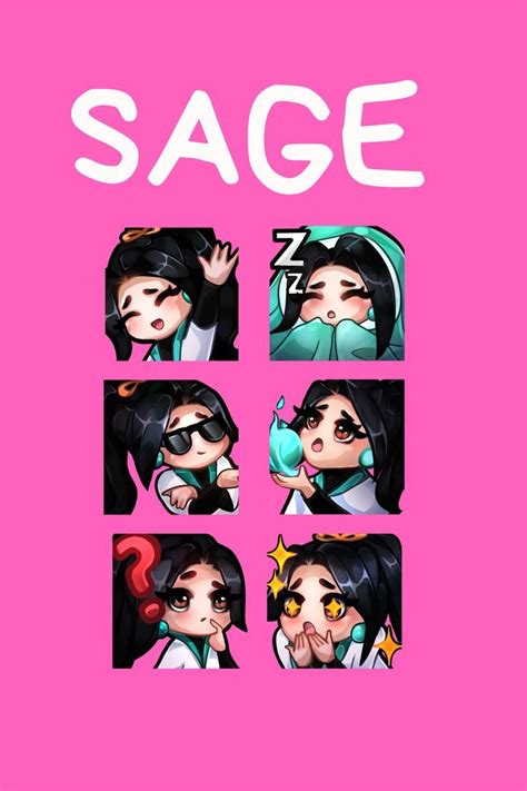 cute pack  emotes bundle emotes sage valorant riot games chibi