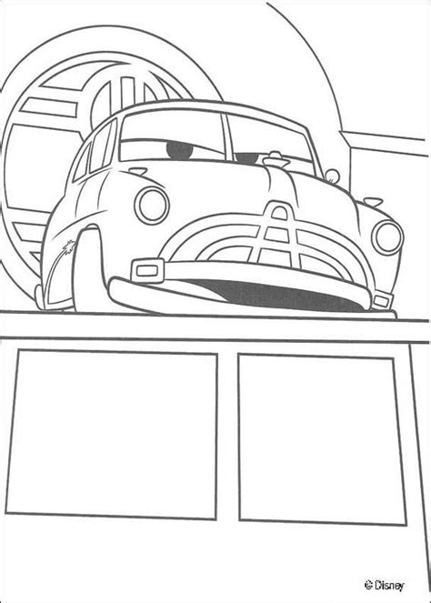Cars Doc Hudson Coloring Page Truck Coloring Pages