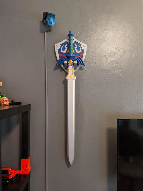 full size master sword  wall mount rdprinting