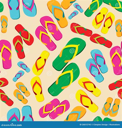 multicolored flip flop pattern stock vector illustration  casual