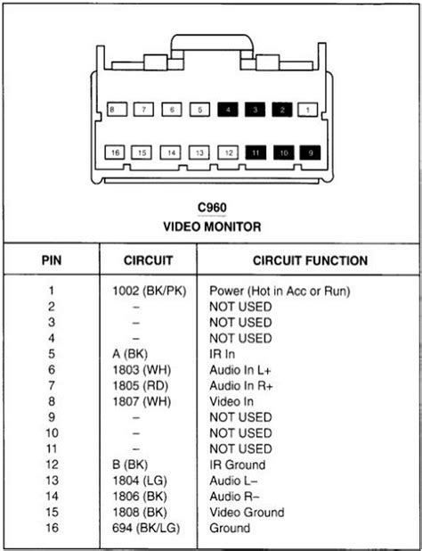 ford radio wiring schematic