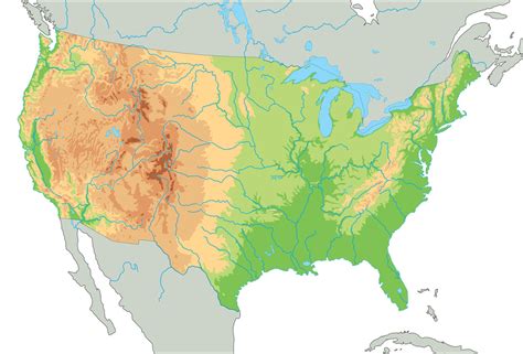 physical features   united states map diagram quizlet