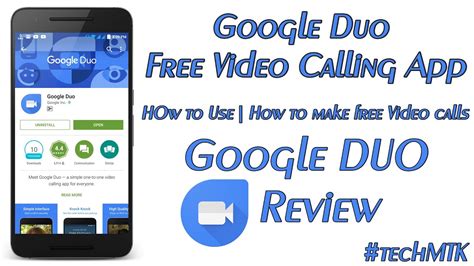 google duo  video calling app    review youtube