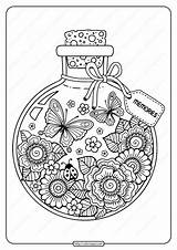 Coloring Summer Pages Printable Pdf Memories Adult Adults Vector Visit Bottle sketch template