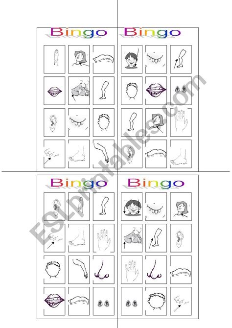 bingo words esl worksheet  dale