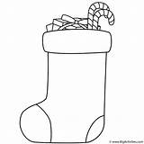 Coloring Stocking Christmas Printable Candy Stockings Pages Canes Gifts Filled Bigactivities Print Kids sketch template