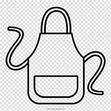 Apron Drawing Kitchen Clipart Coloring Book Transparent Background Hiclipart sketch template