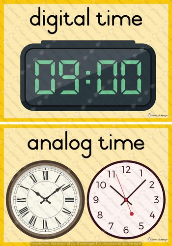 digital and analog time teacha