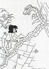 Mowgli Kaa Deviantart sketch template