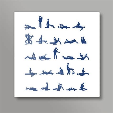 Sex Positions Square Art Print Sortedd Postergully
