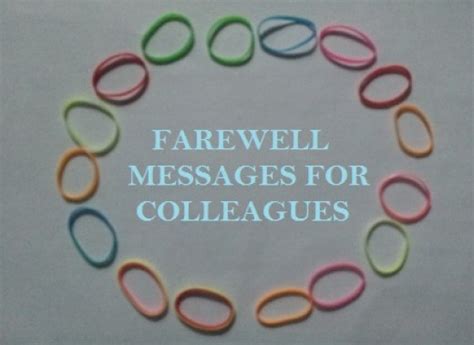 farewell messages for colleagues what to say in a