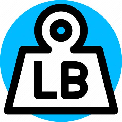 lb lbs pound scale weight icon   iconfinder