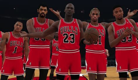 The Chicago Bulls All Time Nba 2k18 Team Has Jordan Rose And More