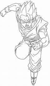 Gohan Lineart Dragon Ball Deviantart Super Goku Coloring Pages Drawing Dbz V2 Line Drawings Mystic Character Choose Board Kid sketch template