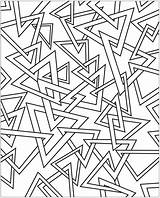 Dover Abstract Triangle Triangles Publications Colouring Coloringhome Repeating Doodle Abstractions Colorear Geometricas Doverpublications sketch template