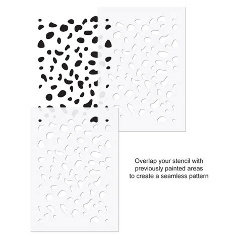 dalmatian spots stencil craft size animal print repeating pattern