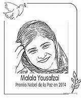 Nobel Malala Premios Yousafzai sketch template