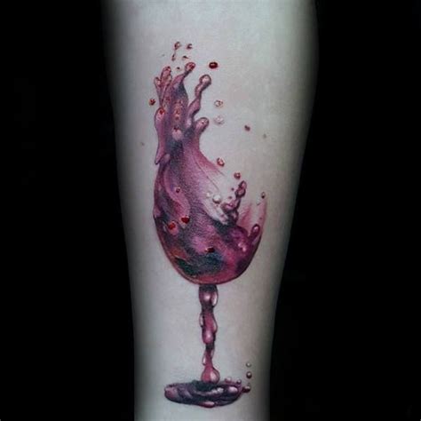 50 Wine Tattoo Designs For Men Vino Ink Ideas Wine Tattoo Wine