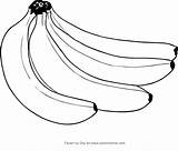Banane Bananes Bananas Colorier Frutta Fruta Cartonionline Impressão Obst sketch template
