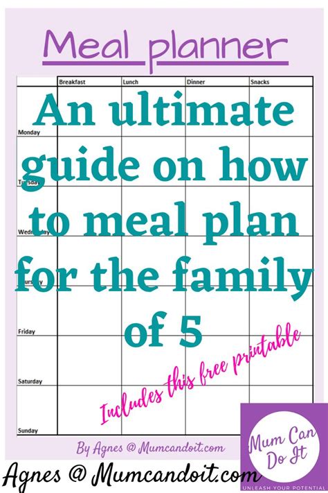 ultimate guide    meal plan  family   meal planning family meal planning