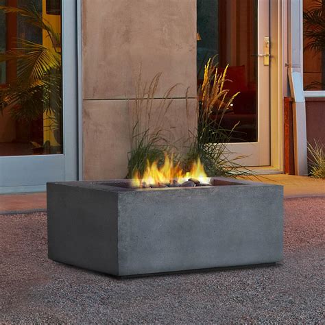 Real Flame Baltic 36 Inch Square Natural Gas Fire Pit