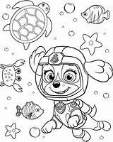 Everest Coloring Paw Patrol Pages Kids Printable sketch template