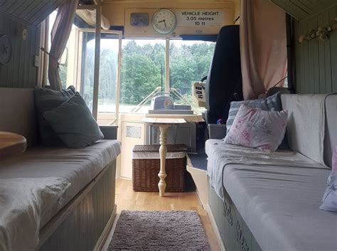couple turns bus into luxury camper 13 pics