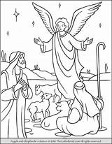 Shepherds Angels Coloring Jesus Pages Angel Christmas Advent Nativity Visit Kids School Birth Color Catholic Printable Baby Bible Sunday Gloria sketch template