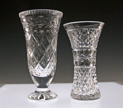 vintage waterford crystal glandore waisted vase retro art glass